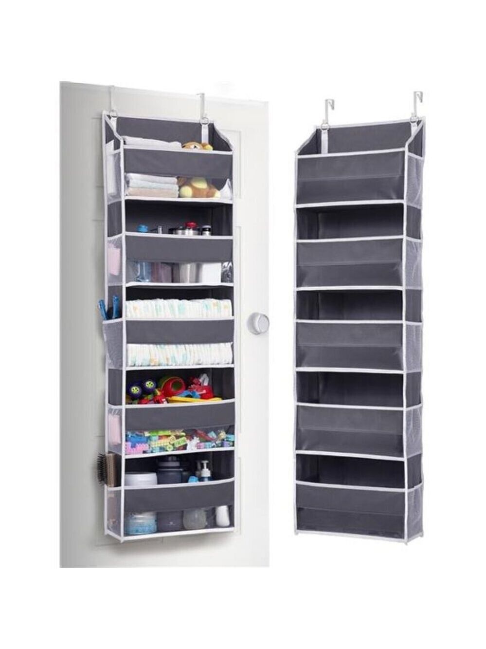 Over Door Hanging Organizer 5 Pocket Storage for Toys Shoes Diapers Closet